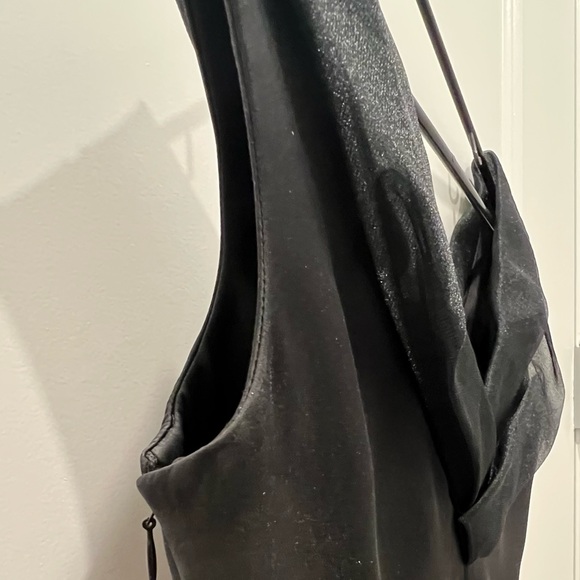 GIORGIO ARMANI Empire-Waist Plisse off the shoulder Silk Dress US SZ 4 - Picture 9 of 14